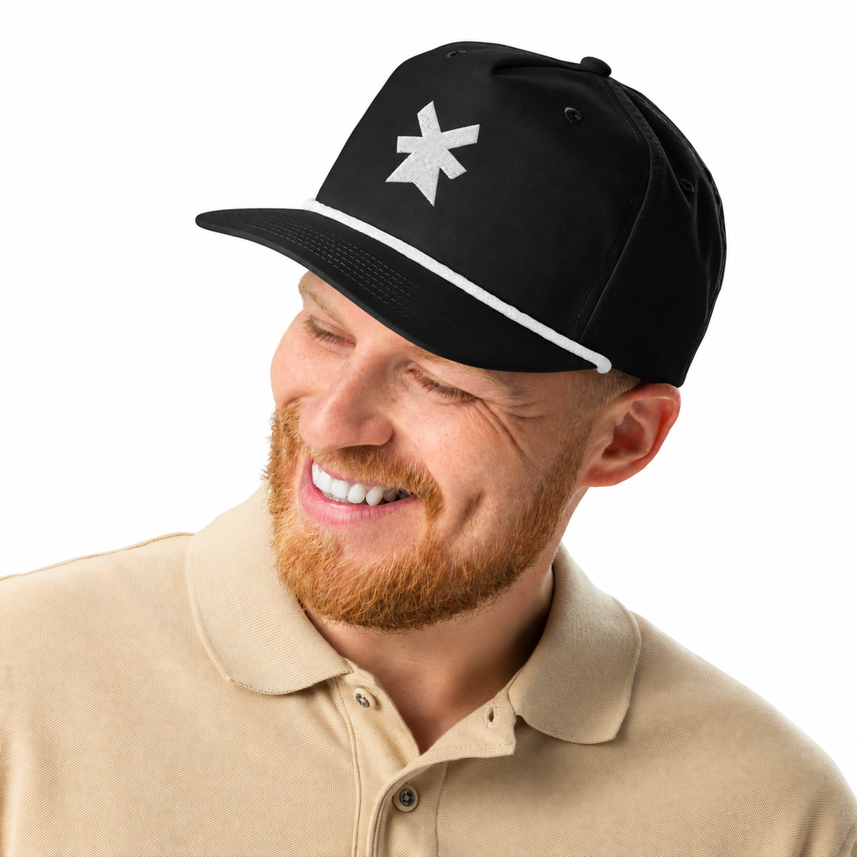 Millcrew Rope Hat — Front view on model on white background